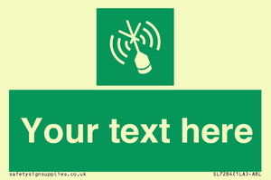 Custom sign safe condition Emergency position beacon